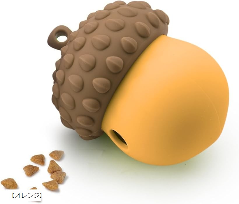 バリエーションコード : 2buj99rplf商品コード2buj996xvx商品名知育ボール どんぐり型 おやつボール 犬 噛むおもちゃ 留守番 歯磨きトイ 早食い防止 歯垢除去 ストレス発散 脳トレ 丸洗い可 シリコン製ブランドozgramカラー「オレンジ」「知育と遊びを両立」 フードやオヤツを入れて鼻や手を使って転がしながら探し当てる構造で遊びながらトレーニングが行えます。「本能を刺激する構造」 探す・嗅ぐ・動かすという行動により室内運動とストレス発散が行えます。また、留守番トレーニングにも効果があります。「健康をサポート」 少量ずつしか食べることが出来ない構造で満腹中枢を刺激するので吐き戻し・肥満・胃腸負担を軽減します。勢い良く食べてしまう早食いタイプの子には特にお勧めです。「分解して丸洗い出来る」 シリコン素材を使用した本体は分割できて隅々までお手入れ可能なので衛生的に保てます。「製品サイズ」 12x9.5cm※ 他ネットショップでも併売しているため、ご注文後に在庫切れとなる場合があります。予めご了承ください。※ 品薄または希少等の理由により、参考価格よりも高い価格で販売されている場合があります。ご注文の際には必ず販売価格をご確認ください。※ 沖縄県、離島または一部地域の場合、別途送料の負担をお願いする場合があります。予めご了承ください。※ お使いのモニタにより写真の色が実際の商品の色と異なる場合や、イメージに差異が生じることがあります。予めご了承ください。※ 商品の詳細（カラー・数量・サイズ 等）については、ページ内の商品説明をご確認のうえ、ご注文ください。※ モバイル版・スマホ版ページでは、お使いの端末によっては一部の情報が表示されないことがあります。すべての記載情報をご確認するには、PC版ページをご覧ください。日本発祥のブランド”ozgram”