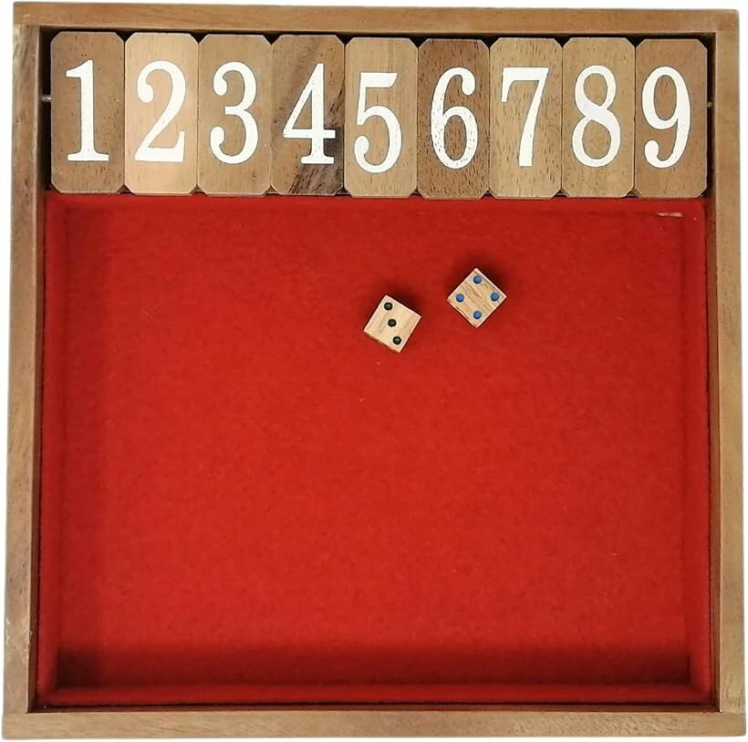 ジャックポット PRO ダイス ゲーム 木製 サイコロ Jackpot Dice Game(レッドL)