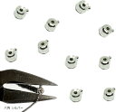 国産 ワンパッチン テグス ワイヤー 留め 金具 六角 3mm 10個 日本製 プレミアム ワンプッシュ ボールチップ(六角 シルバー)