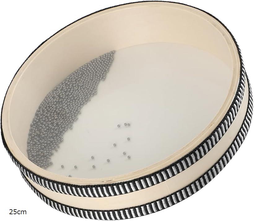 AllBright オーシャンドラム タンバリン 演奏 楽器 パーカッション 波の音 効果音 知育玩具 リズム遊び (25cm)