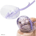 AllBright 猫用マスク ペット口輪 マズル 噛みつき防止 拾い食い防止 爪切り補助用 通気性(クリア, Mサイズ)(4)