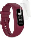 高品質アンチグレア フィルム2枚セット対応 GARMIN vivosmart 5保護フィルム vivosmart5フィルム 反射低減/軟TPU素材/簡単貼り付け/全面保護/防気泡/防指紋/スクラッチ防止/for 液晶保護フィルム(2)