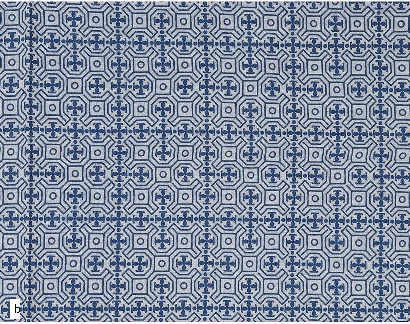 インディゴブルー コットン生地 ダブルガーゼ地 カット済み ハンドメイド 手芸用 アジアン エスニック 布(b, 110x180cm)