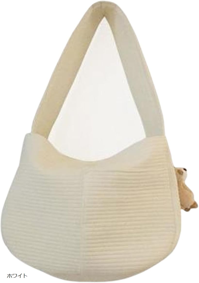 Rakuten - 犬 猫ペットスリング バッグ キャリーバッグ 抱っこ紐 ペット用品 小型ペット 抱っこバッグ 通気性 耐久性 (ホワイト)