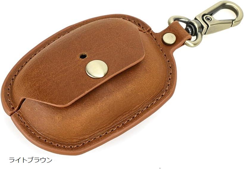 WF-1000XM5用 エアホーンケース 保護本革 製カバー シンプル おしゃれ 薄型 便利 転倒防止 耐衝撃 保護カバー(ライトブラウン)