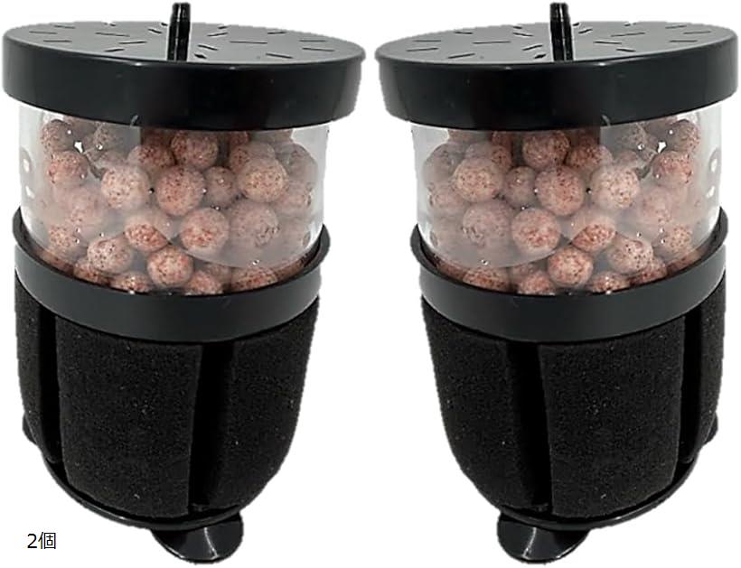 水槽 スポンジフィルター 投げ込み式フィルター ろ過 水質 交換 替え アクアリウム メダカ エビ 金魚 熱帯魚 2個