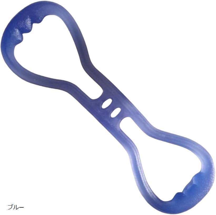 ケンアール トレーニングチューブ シリコン エクササイズ ゴムバンド 筋トレ ヨガ マルチ ストレッチ 滑り止め グリップ(ブルー)