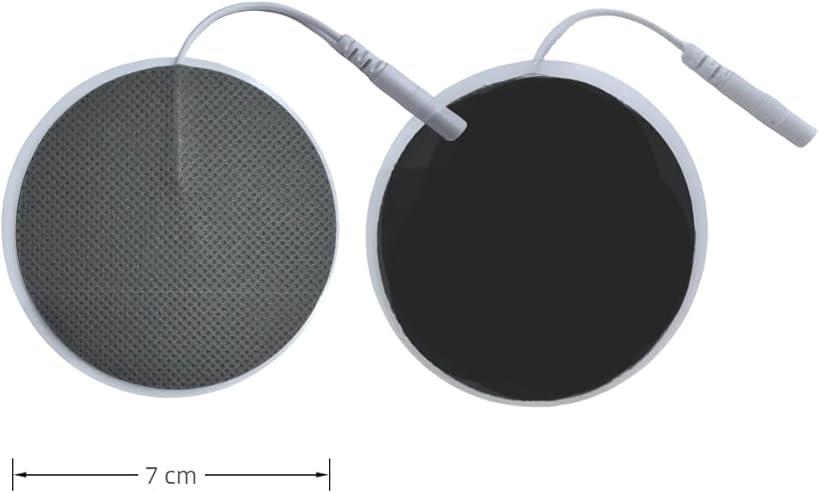 交換パッド ジェルシート高電導 強粘着 (濃灰色 4組8枚, 直径2.0mm 7cm 丸型)