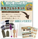 全部揃ってる羊毛スターターキット 初心者のための羊毛フェルトキット 羊毛6色セット付き x フェルトボールの説明書 手芸家監修(白, 特大)