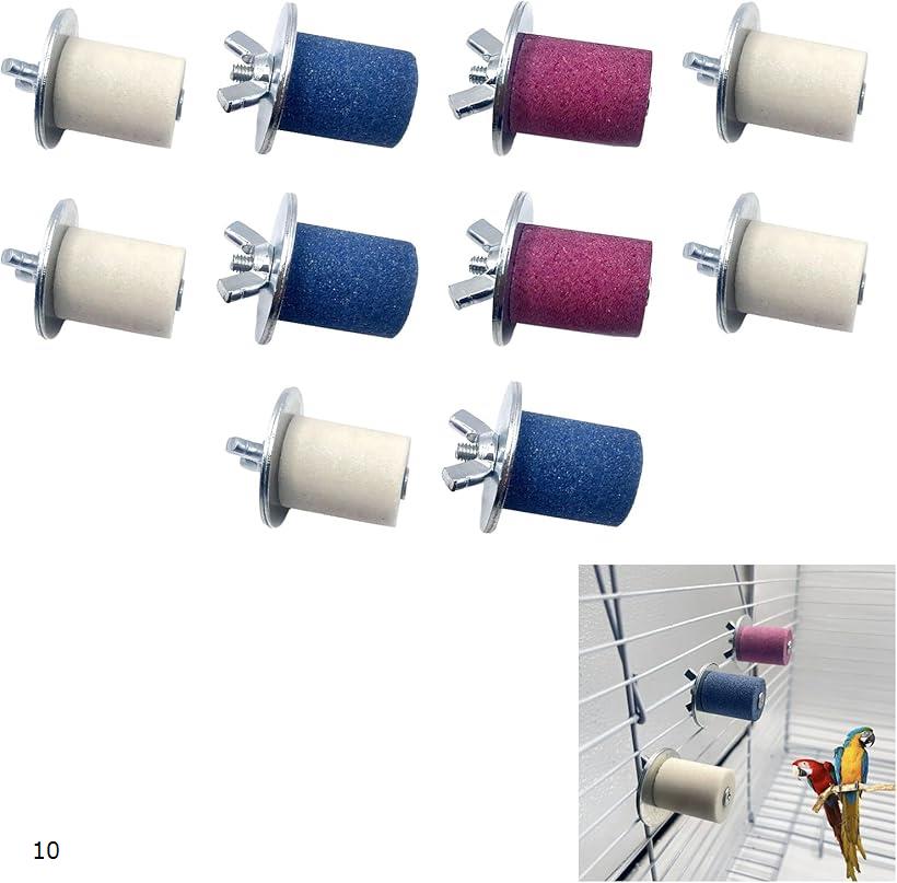 爪とぎ ボルダリング 小動物 止まり木ブロック セット ケージ設置 運動不足解消 (10)