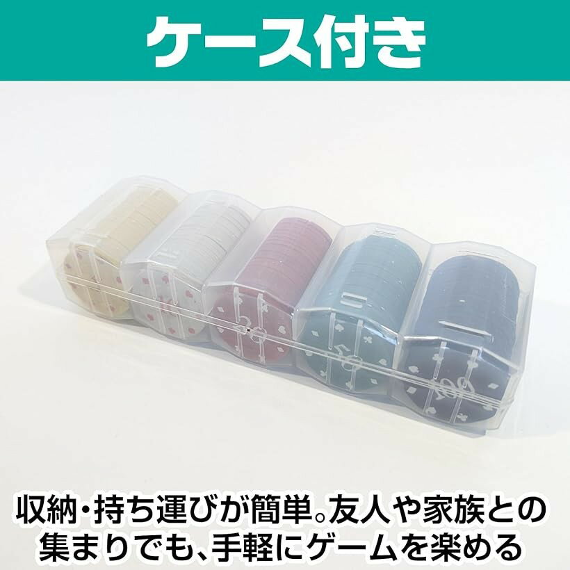 �ݡ��������å� �����Υ��å� �����Υ����� ���åץݡ����� �������դ� poker chips (100�祻�åȡ�5.10.20.50.100��)