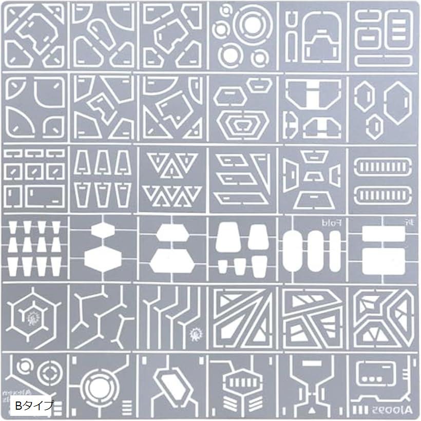 バリエーションコード : 2bui8klj9k商品コード2bui80itvq商品名TikTrunk ガンプラ スジボリ ガイドプレート 模型用 エッチングテンプレート 定規 ステンレス製 ディテールアップブランドTik TrunkカラーBタ...