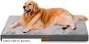 ペットクッション 双面デザイン 夏冬兼用 防水 犬用ベッド 猫ベッド ペットベッドマット 噛んでも破れない犬用ベッド 高反発 介護ベッド オールシーズン 犬用クッション 洗える 老犬(ダークグレー, 104cmx69cmx9cm(XL))