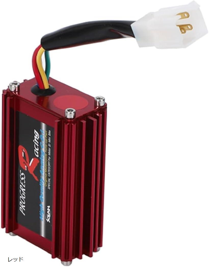 互換品ホンダ Dio ディオ系 CDI バイク イグナイター 点火 装置 ユニット 50 スーパー モジュール ボックス イグニッション 交換 予備 社外品 (レッド)