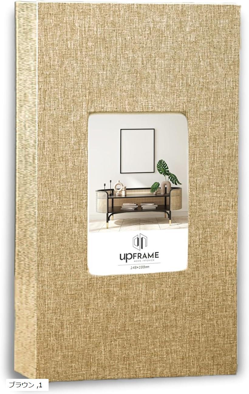 アルバム 写真 フォトアルバム 300枚 大容量 ポケット KG 3段 おしゃれ ポケットアルバム (ブラウン)