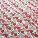 選べる13種 北欧 風 柄 生地 綿 ポリ 手芸 用 約2mx幅1.6m(ピーチ)