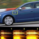 互換品® 互換品 アウディ audi ファイバーLED 流れて光る シーケンシャル ウインカークリアレンズ仕様 A4 S4 RS4 TT A3 A6 S6 A8(透明)