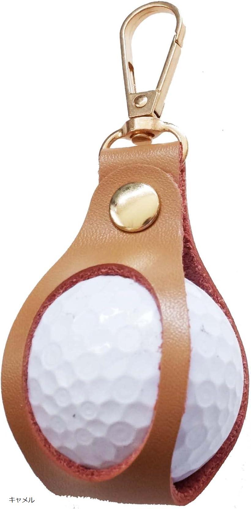 Billionworks ゴルフボールケース(キャメル)