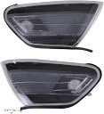 互換品トヨタ 用 フロント コーナーレンズ 左右セット ウインカー ターンシグナル ライト コーナーランプ JZX100 GX100 マーク2 社外品 カスタム パーツ(スモークレンズ)