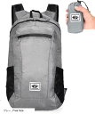 使う時だけ リュック 小さくたためるエコバッグ マイバック バックパック 登山 ポケッタブル バイク 旅行用リュック りゅつく レディース メンズ(グレー, Free Size)