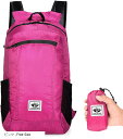 使う時だけ リュック 小さくたためるエコバッグ マイバック バックパック 登山 ポケッタブル バイク 旅行用リュック りゅつく レディース メンズ(ピンク, Free Size)
