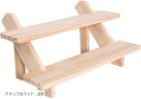 木製ディスプレイステージ 台座 什器 展示用 スタンド 小物収納 天然木 インテリア装飾用(ナチュラルウッド, 2段)