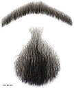 付け髭 ひげ 口髭 人毛 ウィッグ 髪製髭 手作り本物 コスプレ用 1個(XIU BO XH)