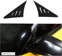 互換品トヨタ スープラ GR A90 A91 MK5 2019年~2025年に対応 バックミラーサイド 三角スポイラートリム スポイラートリムカバー フロントウィンドウバックミラーサイドカバー スポイラーカバー(光沢のあるブラック)
