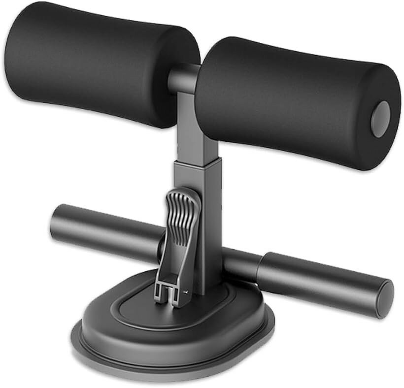 腹筋 運動 足固定 器具 吸盤式 筋トレ トレーニング (ブラック)