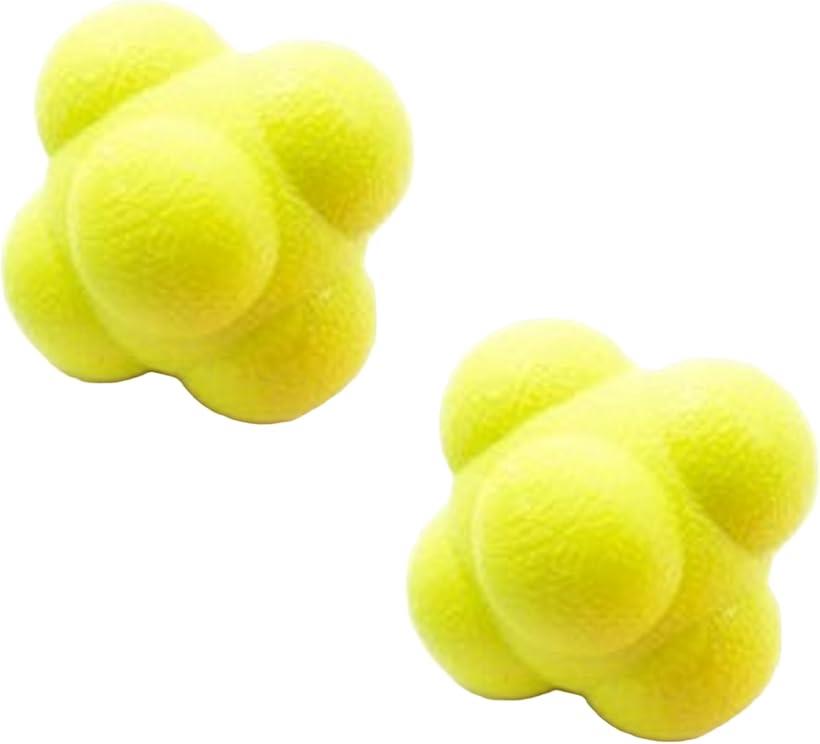 リアクションボール 反応トレーニングボール 6面 イレギュラーバウンド スポーツ 反射神経 瞬発力 リハ..