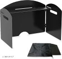 Next Joy ウインドスクリーン キャンプ 風防 コンロ用 風よけ板 調味料ラック 折りたたみ式 小型 収納袋付き(三つ折りタイプ)