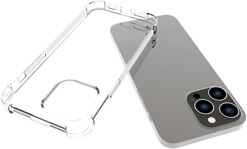 iPhone14ProMax ケース クリア 6.7インチ 対応 クリアシリコンケース 薄型 柔軟 透明 TPU保護カバー 衝撃吸収 黄変しにくい ストラップホール付き (OIV-2HD-AD655)
