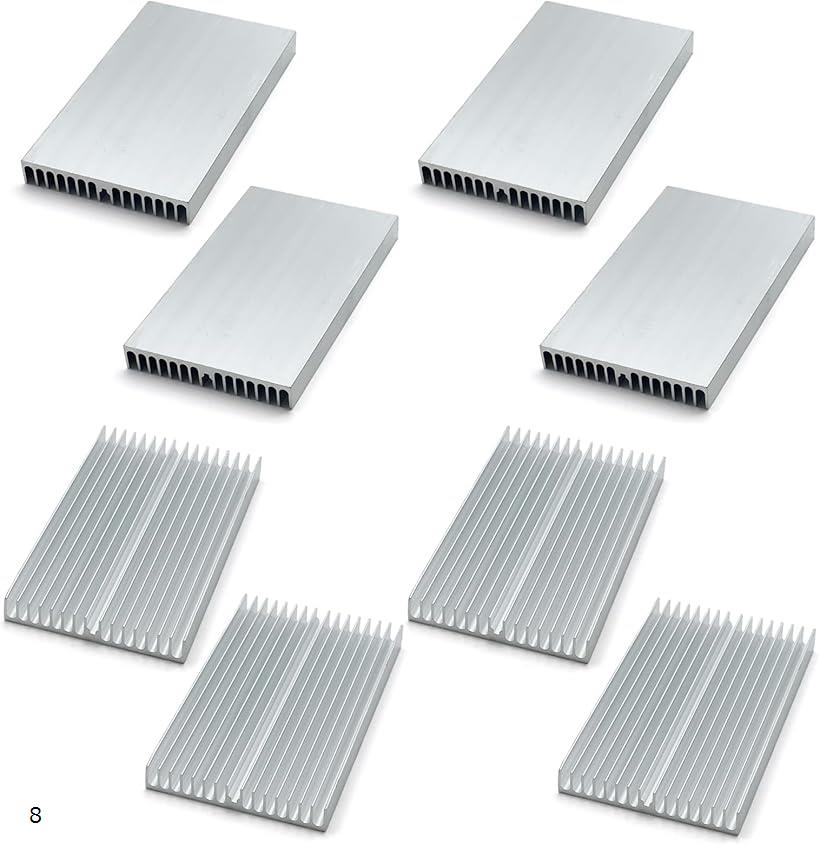 ヒートシンク PC SSD ルーター ハブ 熱伝導 スマホ アルミ ラジエーター 放熱 100mmx60mm 10mm 厚