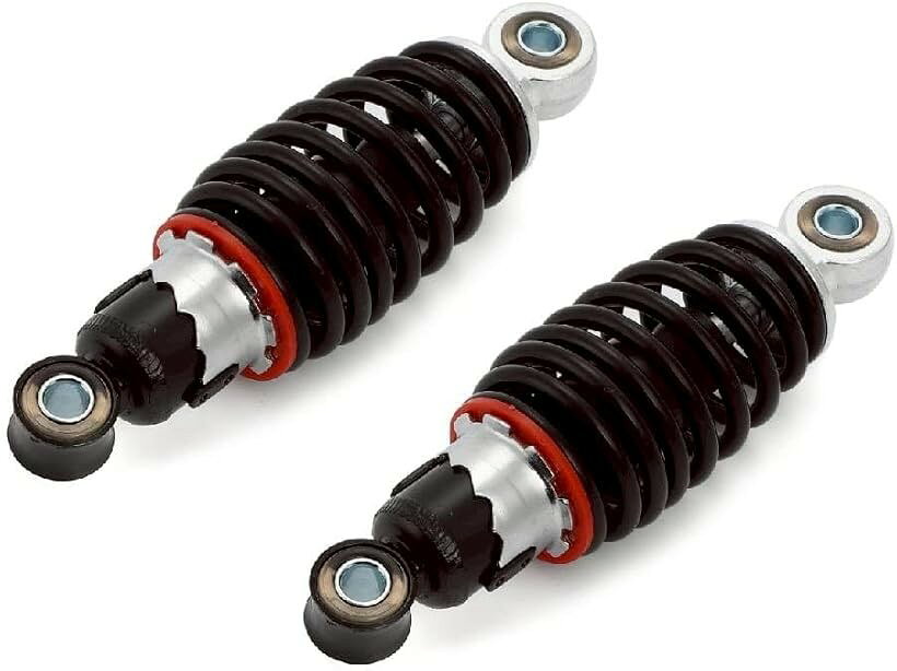バイク リア サスペンション ローダウン シャコタン カブ スーパーカブ リトルカブ モンキー ダックス DAX シャリー AB26 等 修理 メンテナンス 汎用 カスタム品 (穴間18cm)