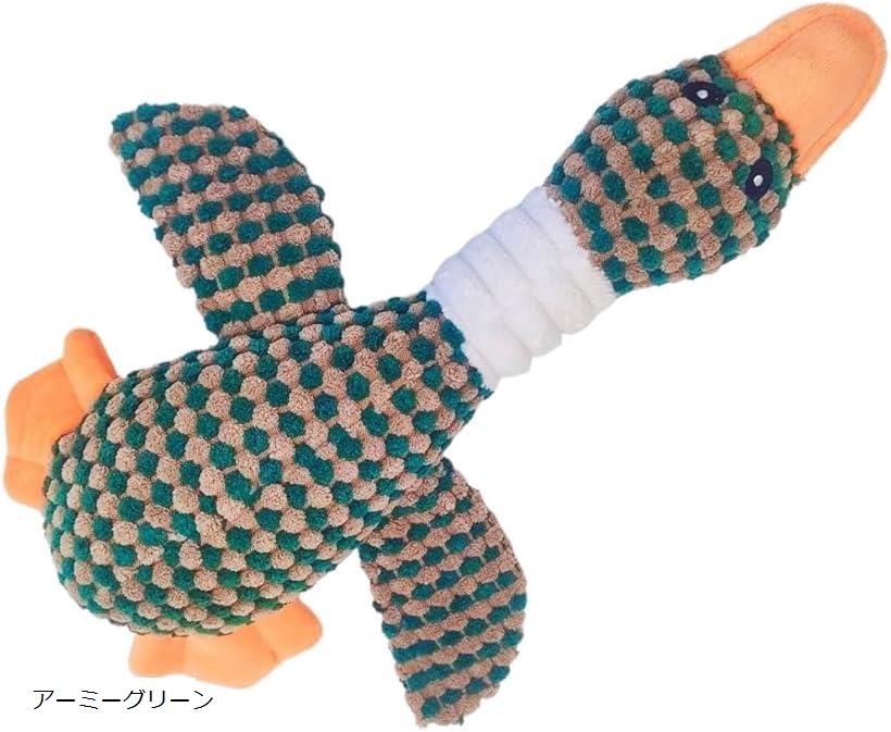 犬 おもちゃ ぬいぐるみ 頑 (アーミーグリーン)