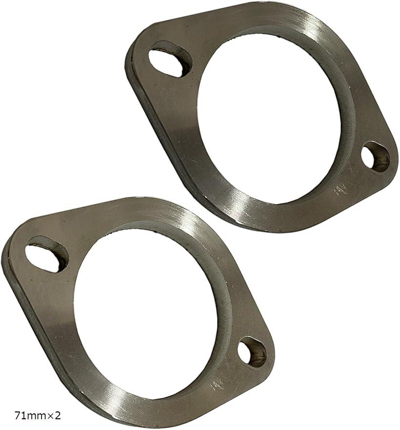 モデルノ ラ テール プレスフランジ マフラーフランジ 汎用 溶接 排気 ステンレス 51mm 60mm 76mm ガス..