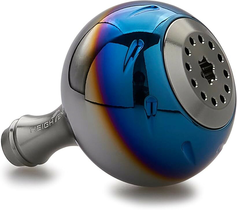 38mm リール ハンドル ノブ シマノ ダイワ 通用 Shimano Type Daiwa S用 Aurora Series (38mm - ガンメタル)