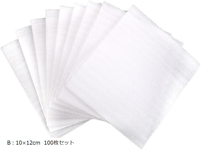 クッションフォームポーチ 静電気防止 100個 引っ越し用(画像参照, B：10x12cm 100枚セット)