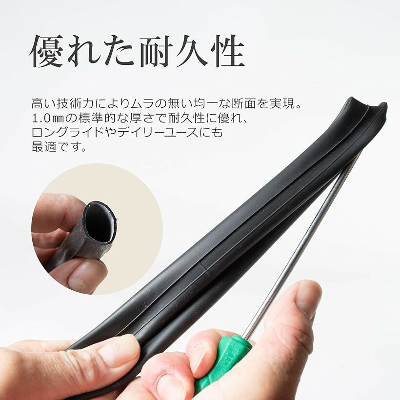 ��ž�� ���塼�� 700 x20-28c FV ʩ�� 60mm 2�ܥ��å� �����ɥХ����˺�Ŭ (�֥�å�, 700x20-28c 60mm FV)