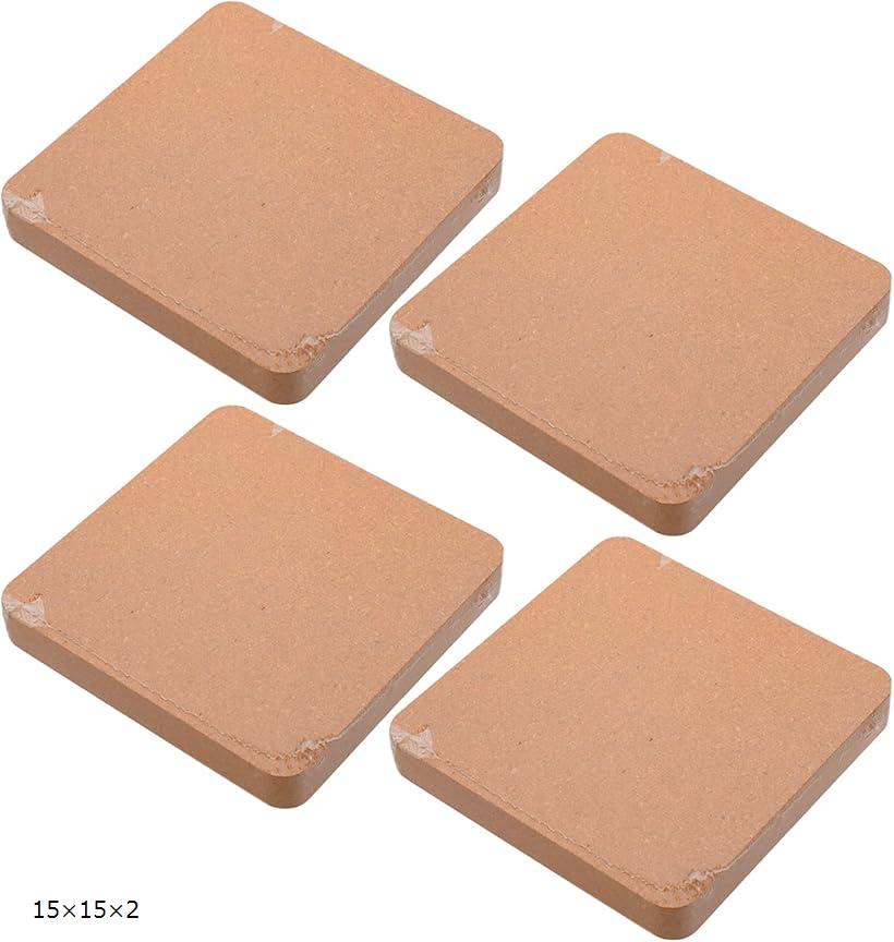 コルク板4枚セット クラフト DIY 展示用 台座 資材 (15x15x2)