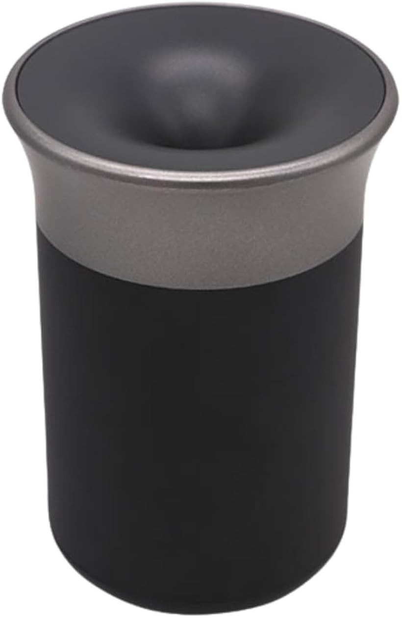 電子タバコ 灰皿 加熱式 車載 ドリンクホルダー スマート (ブラック, 7.7x11cm)