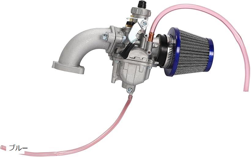 キャブレター エアフィルター セット VM22 26φ モンキー ゴリラ カブ シャリー ダックス (ブルー, 125cc-140cc)