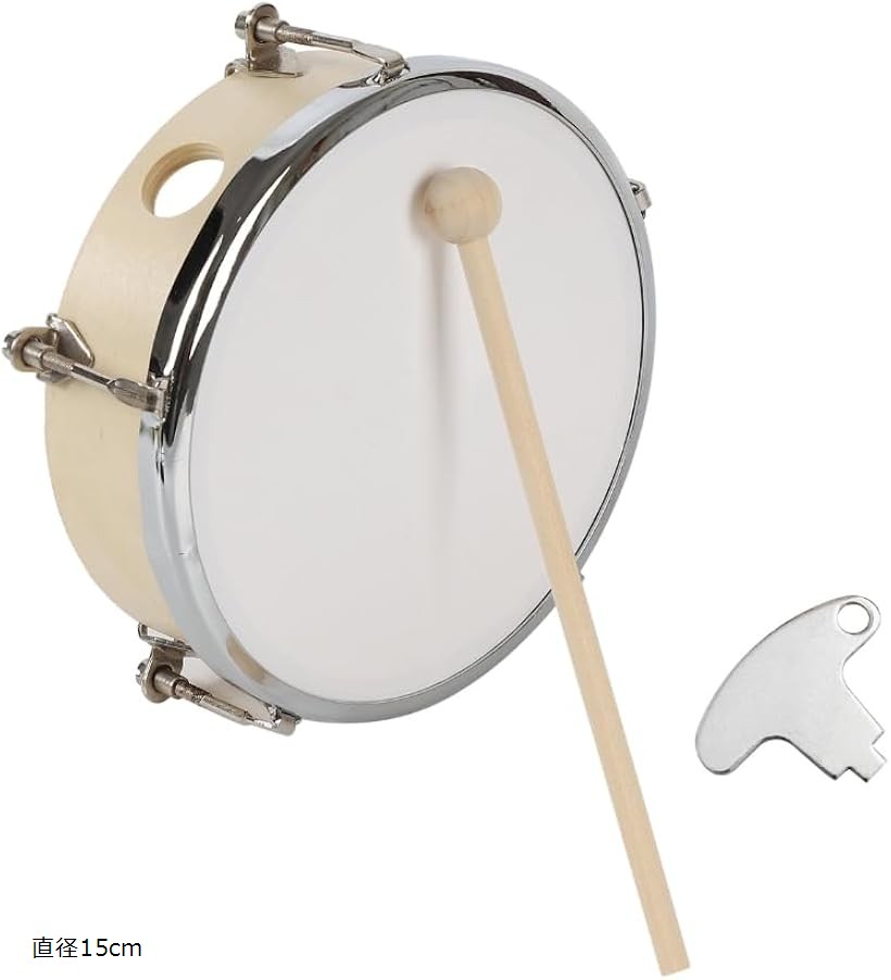 バリエーションコード : 2bucnudhpw商品コード2bucnds0g3商品名体操用太鼓 小太鼓 運動会 発表会 応援グッズ チューニングキー バチ付き 直径15cmブランドJP Numberサイズ等直径15cm「明瞭な響き」小型ながら輪郭のあるはっきりとした音でリズムを刻みやすい小太鼓。体育館や屋外の応援でも存在感を発揮し、合図や掛け声と合わせても明快なサウンドを届けます。「堅実な構造」金属リムとラグでヘッドをしっかり固定。シーンに合わせてチューニングも可能な本格的な太鼓です。また、軽量設計のためお子様～ご年輩の方にも扱いやすい作りとなっています。「バチ付属」届いてすぐ叩けるバチ1本を付属しています。運動会や試合の応援グッズとしてすぐに使えるため、手軽に盛り上げられるアイテムとして重宝します。「商品内容」パッケージ内容：太鼓x1、バチx1、チューニングキーx1。本体サイズ（約）：直径15cm　重量260g　＊サイズ詳細は商品画像をご確認ください。商標登録第6628185号※ 他ネットショップでも併売しているため、ご注文後に在庫切れとなる場合があります。予めご了承ください。※ 品薄または希少等の理由により、参考価格よりも高い価格で販売されている場合があります。ご注文の際には必ず販売価格をご確認ください。※ 沖縄県、離島または一部地域の場合、別途送料の負担をお願いする場合があります。予めご了承ください。※ お使いのモニタにより写真の色が実際の商品の色と異なる場合や、イメージに差異が生じることがあります。予めご了承ください。※ 商品の詳細（カラー・数量・サイズ 等）については、ページ内の商品説明をご確認のうえ、ご注文ください。※ モバイル版・スマホ版ページでは、お使いの端末によっては一部の情報が表示されないことがあります。すべての記載情報をご確認するには、PC版ページをご覧ください。