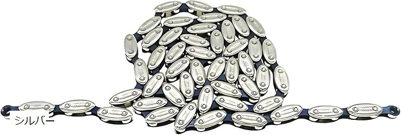 厚歯1/8 チェーン 自転車用 シングルスピード ピスト/BMX対応 中炭素鋼製 強化チェーン 伸びにくい 切..