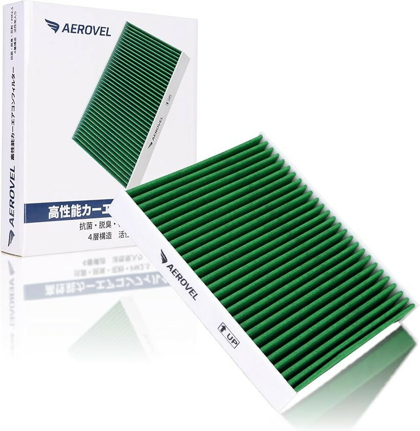 互換品 トヨタ車用 カーエアコンフィルター ハイエース200系 4層 活性炭 抗菌 花粉＆PM2.5対策 (A1-HIACE200, 1枚入り)