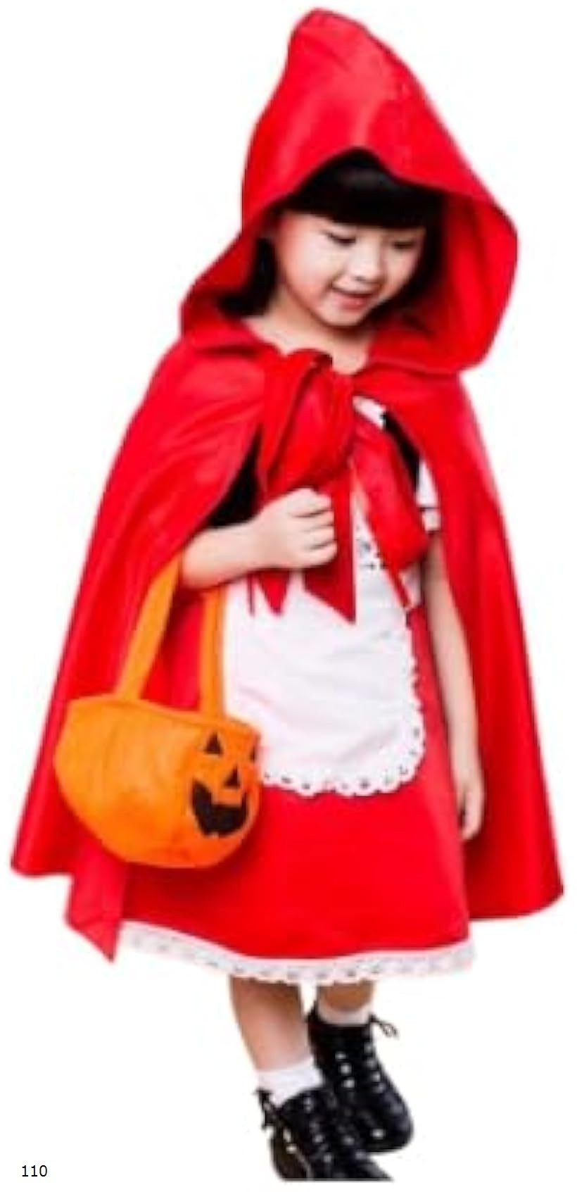 ハロウィン キッズ 赤ずきん コスプレ ドレス 女の子用 衣装 パーティー 仮装 (レッド, 110)