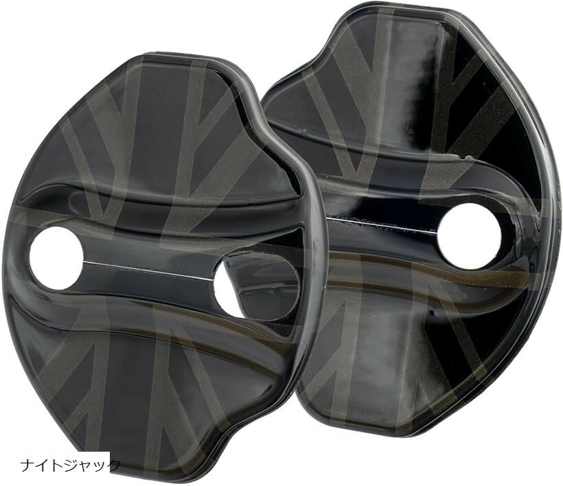 ドアストライカー カバー 新型 ミニクーパー u25 j01 j05 bmw mini 対応 2個セット アクセサリー グッズ (ナイトジャック)