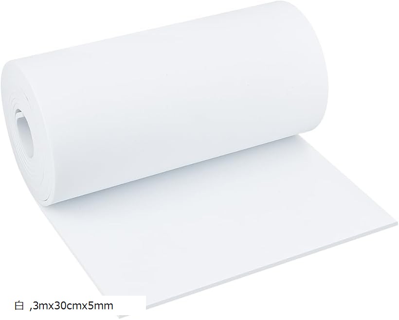 約3m/巻 EVAフォームシート フォームロール 幅300mm 厚さ5mm 粘着性なし EVAフォームロール ギャップ補..