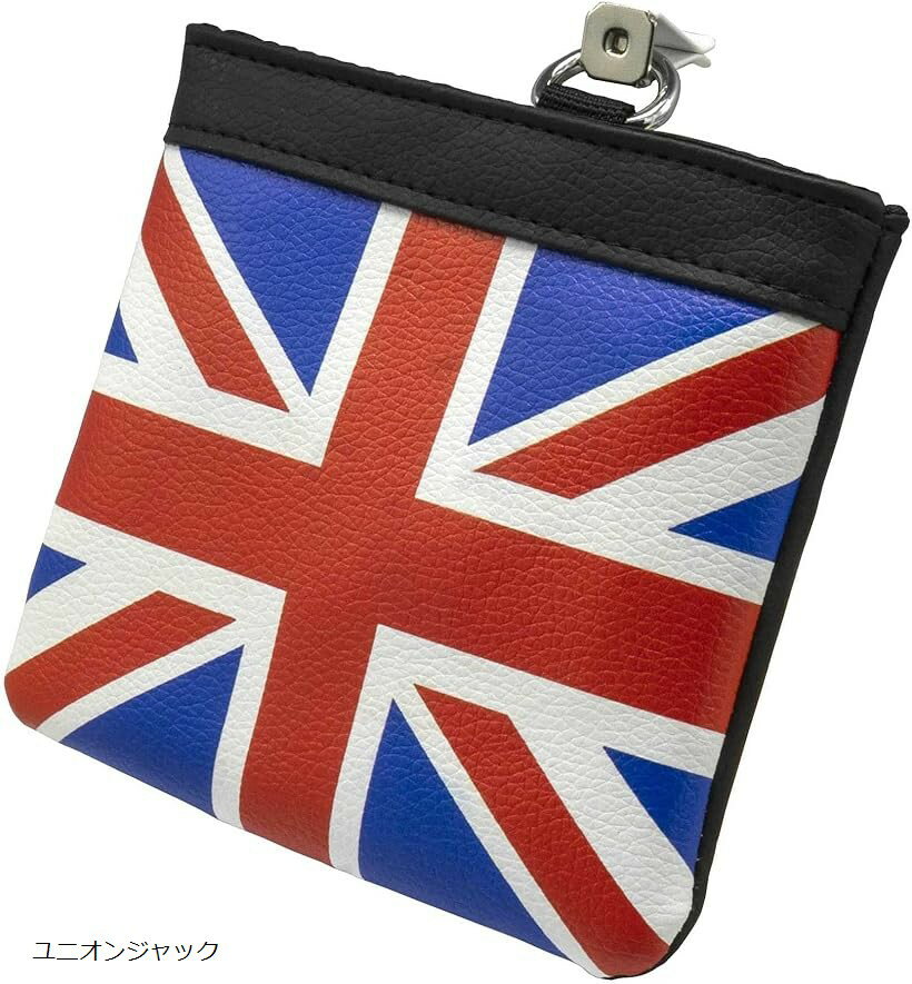 スカイベル 車 収納 ポケット スマホ 小物入れ エアコン 吊り下げ ミニクーパー BMW MINI 対応 アクセサリー 吹き出し口 便利グッズ (ユニオンジャック)(3.0)