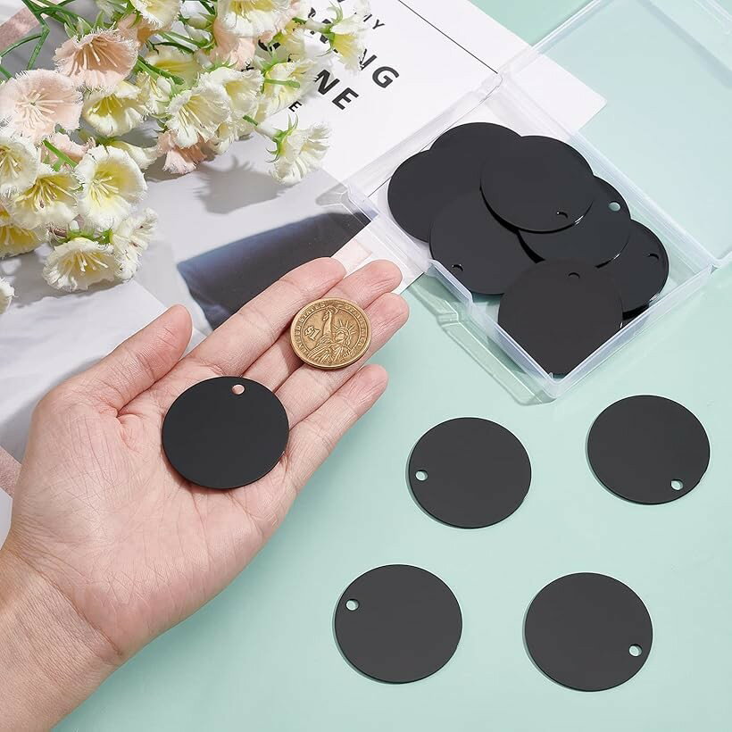 20��ľ��40mm ����߻� ���� �߷� �͡��ॿ�� �ȥ�٥�Хå����� DIY�֥�󥯥���߻� �»һ� ǭ�� ������ ID���� ��� ̾���� DIY�����ʻ� (40mm, �߷�)